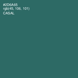 #2D6A65 - Casal Color Image
