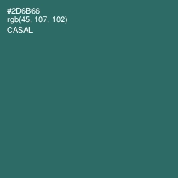 #2D6B66 - Casal Color Image