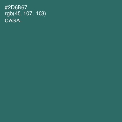 #2D6B67 - Casal Color Image