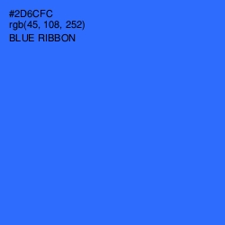 #2D6CFC - Blue Ribbon Color Image