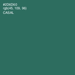 #2D6D60 - Casal Color Image