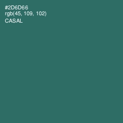 #2D6D66 - Casal Color Image