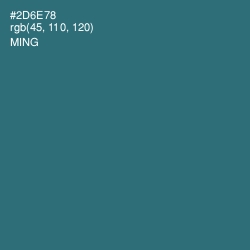 #2D6E78 - Ming Color Image
