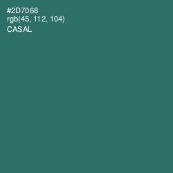 #2D7068 - Casal Color Image