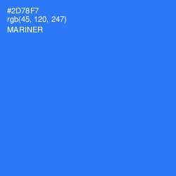 #2D78F7 - Mariner Color Image