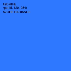 #2D78FE - Azure Radiance Color Image