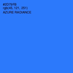 #2D79FB - Azure Radiance Color Image