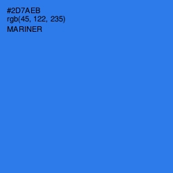 #2D7AEB - Mariner Color Image