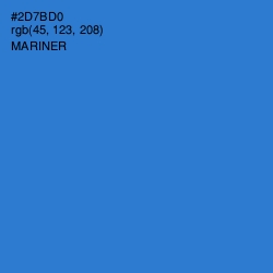 #2D7BD0 - Mariner Color Image