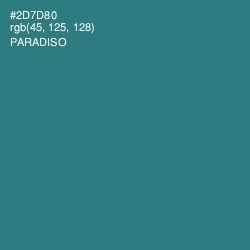 #2D7D80 - Paradiso Color Image