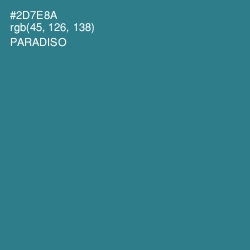 #2D7E8A - Paradiso Color Image
