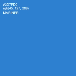 #2D7FD0 - Mariner Color Image