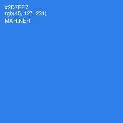 #2D7FE7 - Mariner Color Image