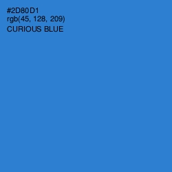 #2D80D1 - Curious Blue Color Image