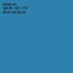 #2D81AC - Boston Blue Color Image