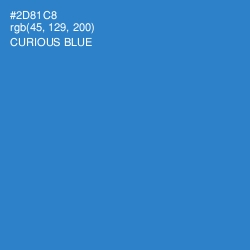 #2D81C8 - Curious Blue Color Image