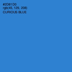 #2D81D0 - Curious Blue Color Image