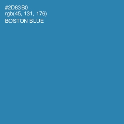 #2D83B0 - Boston Blue Color Image