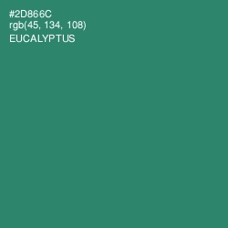 #2D866C - Eucalyptus Color Image