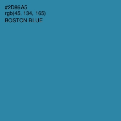 #2D86A5 - Boston Blue Color Image