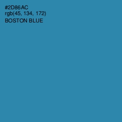 #2D86AC - Boston Blue Color Image