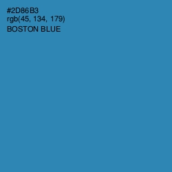 #2D86B3 - Boston Blue Color Image