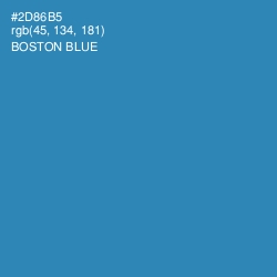 #2D86B5 - Boston Blue Color Image