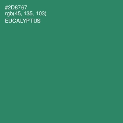 #2D8767 - Eucalyptus Color Image