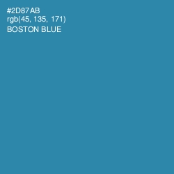 #2D87AB - Boston Blue Color Image