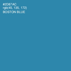 #2D87AC - Boston Blue Color Image