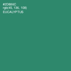 #2D886C - Eucalyptus Color Image