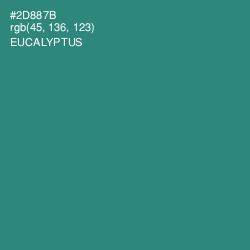 #2D887B - Eucalyptus Color Image
