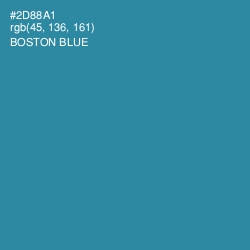 #2D88A1 - Boston Blue Color Image