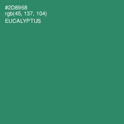 #2D8968 - Eucalyptus Color Image