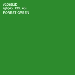 #2D8B2D - Forest Green Color Image