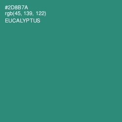 #2D8B7A - Eucalyptus Color Image
