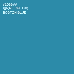 #2D8BAA - Boston Blue Color Image