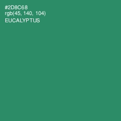 #2D8C68 - Eucalyptus Color Image
