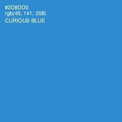 #2D8DD0 - Curious Blue Color Image