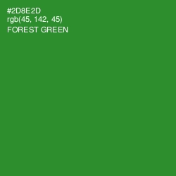 #2D8E2D - Forest Green Color Image