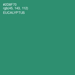 #2D8F70 - Eucalyptus Color Image