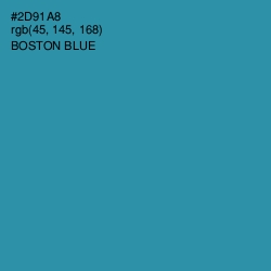 #2D91A8 - Boston Blue Color Image