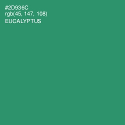 #2D936C - Eucalyptus Color Image