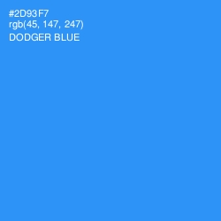 #2D93F7 - Dodger Blue Color Image
