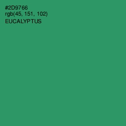 #2D9766 - Eucalyptus Color Image