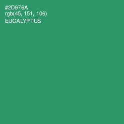 #2D976A - Eucalyptus Color Image