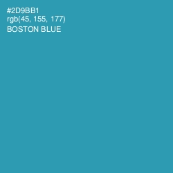 #2D9BB1 - Boston Blue Color Image