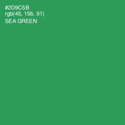 #2D9C5B - Sea Green Color Image