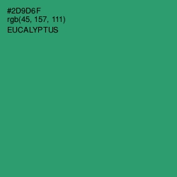 #2D9D6F - Eucalyptus Color Image