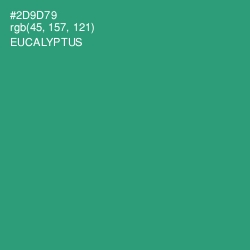 #2D9D79 - Eucalyptus Color Image